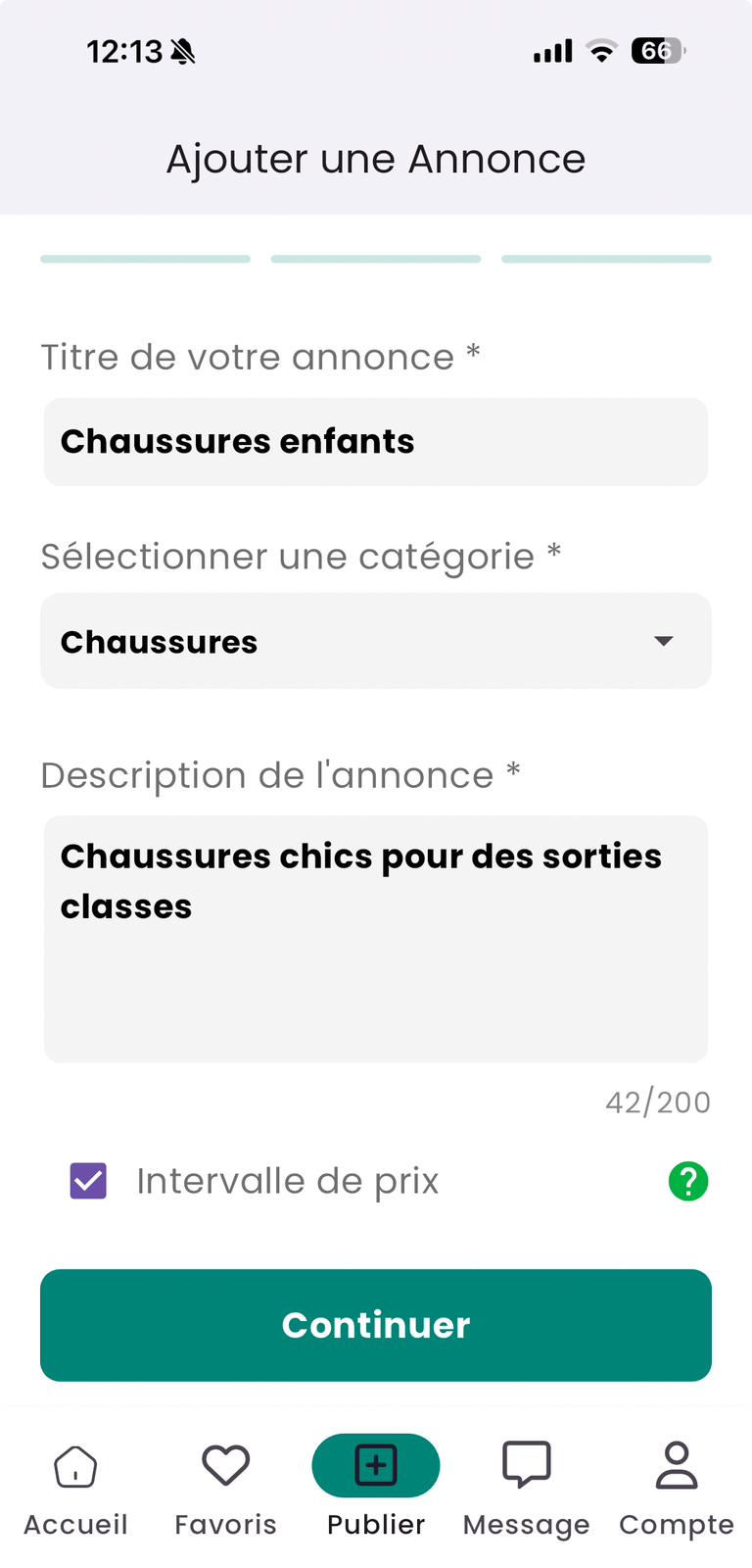 Détails annonce